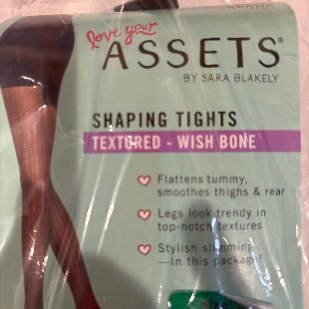 Assets By Sara Blakey Textured Shaping Tights Size 3 NWT